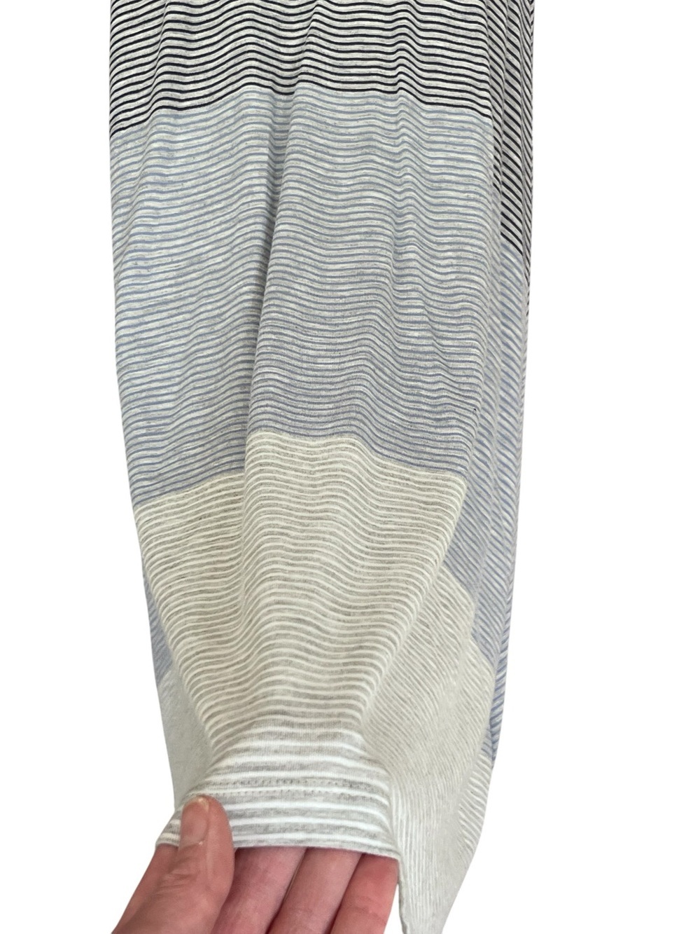 Athleta Santa Maria Sleeveless Dress Gray Striped Size Small - Picture 6 of 11